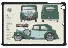 MG VA Saloon 1936-39 Small Tablet Covers